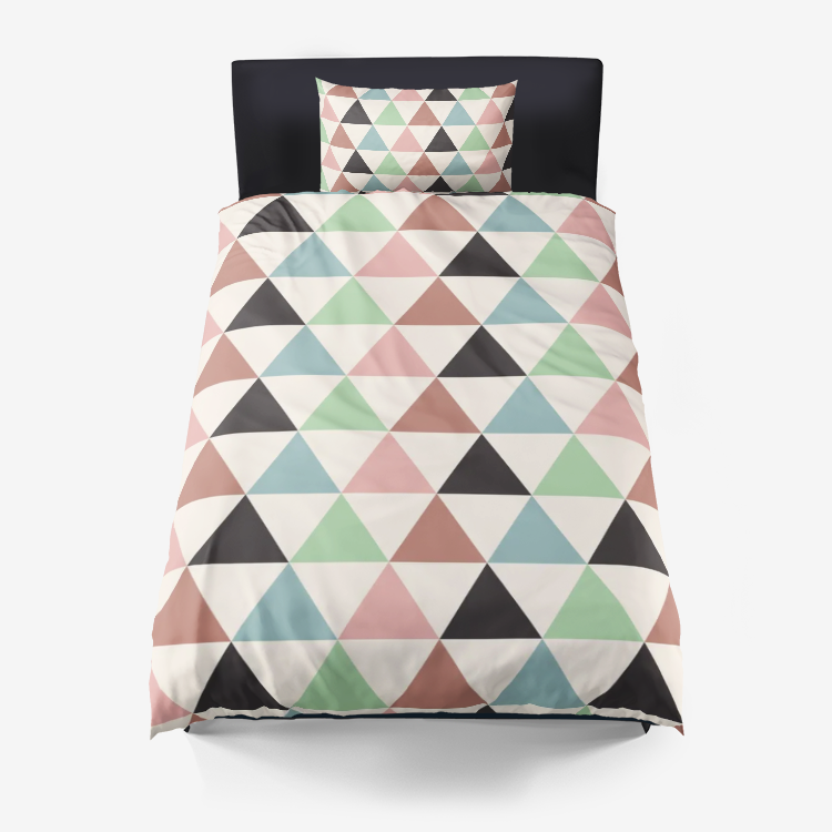 Multi Geometric Duvet Cover