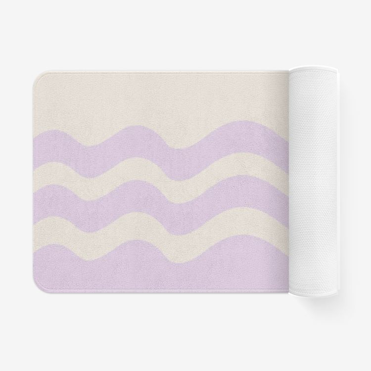 Wavy Kitchen/Bathroom Rug