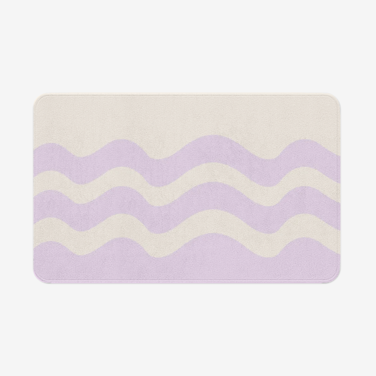 Wavy Kitchen/Bathroom Rug