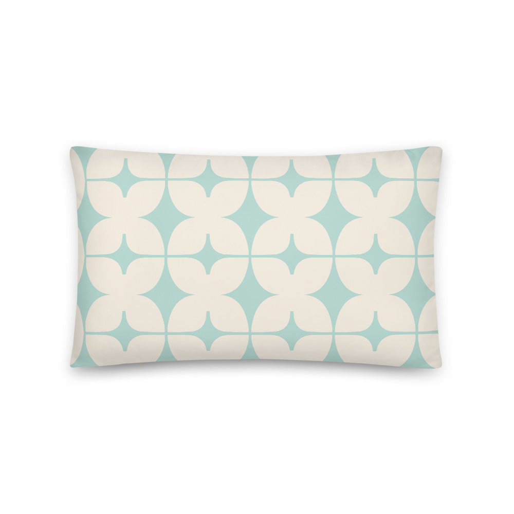 Mint Monogram Pillow