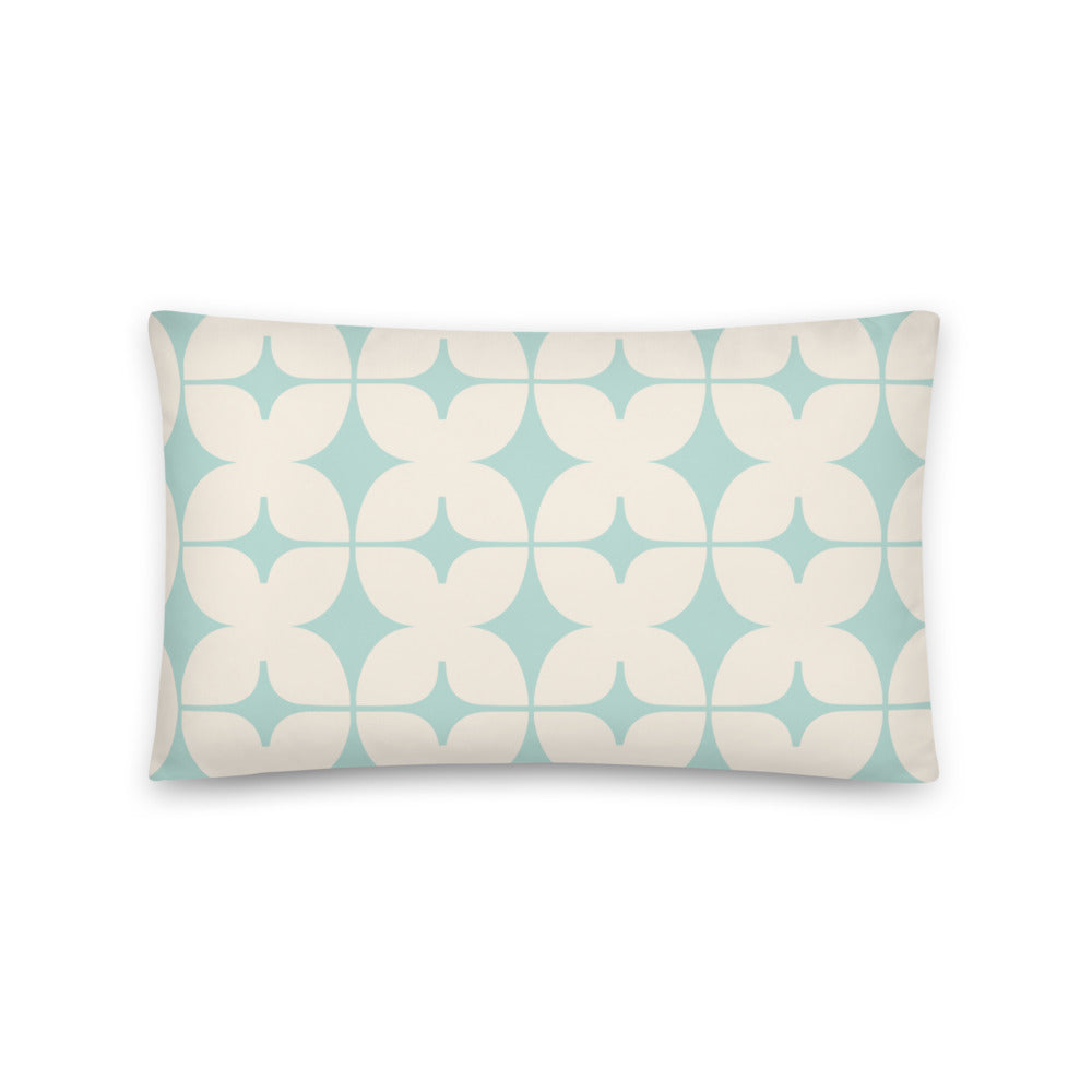 Mint Monogram Pillow