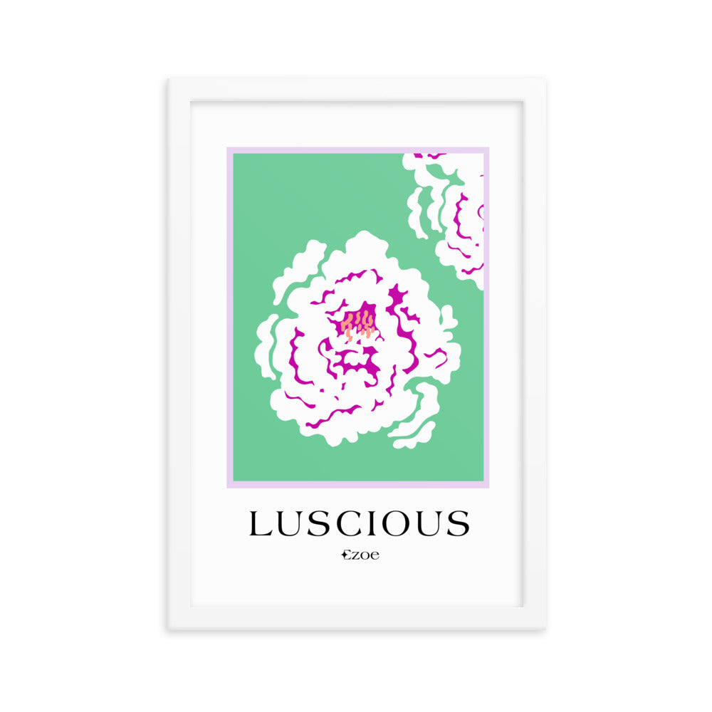 Framed Luscious Flower Art Print