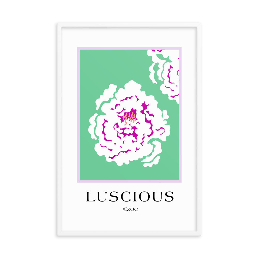 Framed Luscious Flower Art Print