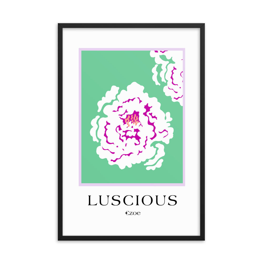 Framed Luscious Flower Art Print