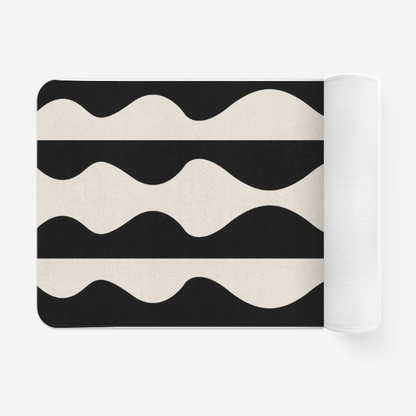Black and white rug, rug, Wavy Bathroom rug, Black and white bath mat, white rug, rugs, Black and white bathroom rug, bath mat, bath rug, cheap rug,