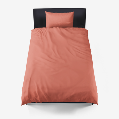 Deep Orange Duvet Cover